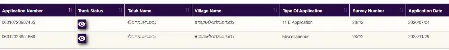 Mojini Application Status Details